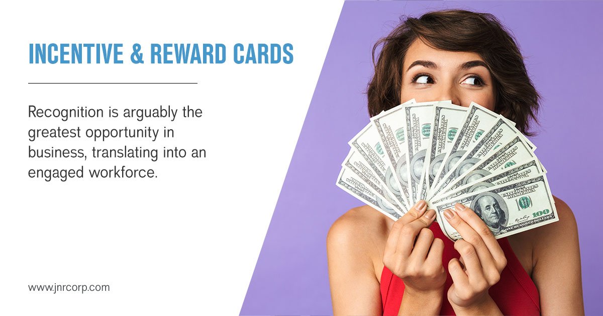 JNR_Inc's tweet photo. Prepaid cards can be customized to your corporate look and feel and remind the recipient of your appreciation when used. Along with end to end program management, JNR can help you create a program that keeps your employees producing at a high level.
 https://t.co/6F6IiEPDzH https://t.co/p25XOzwCcJ