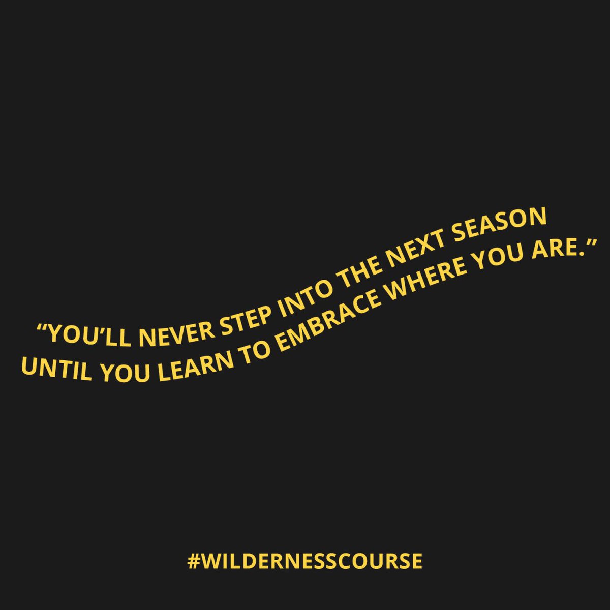 MessengerIntl's tweet photo. “God will take you where He has called you to be, and along the way, He will transform you into the person that can do what He’s called you to do. Don’t run from the wilderness. Embrace the process.” —@johnbevere
#WildernessCourse https://t.co/Ksn2cXK8RE
