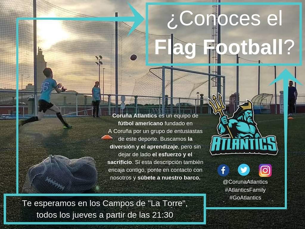 CorunaAtlantics's tweet image. ¡Hemos vuelto!
Mañana a las 21:30 en la ciudad deportiva de la Torre. ¿Te animas a probar un nuevo deporte?
#futbolamericano #football #coruña #galicia