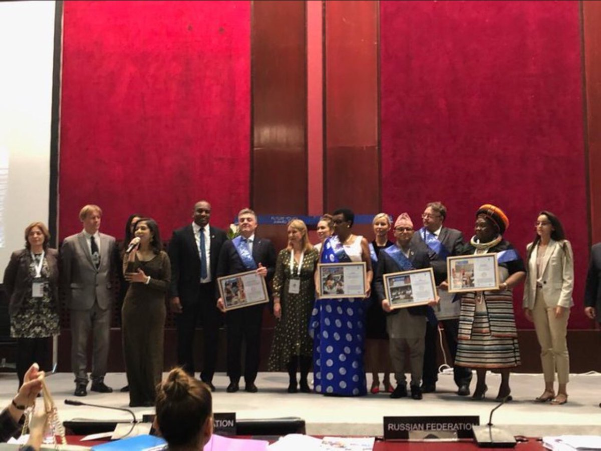 On behalf of HE Paul KAGAME, President of the Republic of Rwanda, Speaker of <a href="/CDeputies/">Chamber Deputies_RW</a> <a href="/MukabalisaD/">Mukabalisa Donatille</a> has received a "Future Policy Golden Award 2019",  in recognition of Rwanda #YouthConneck Initiative awarded by <a href="/Good_Policies/">World Future Council</a>