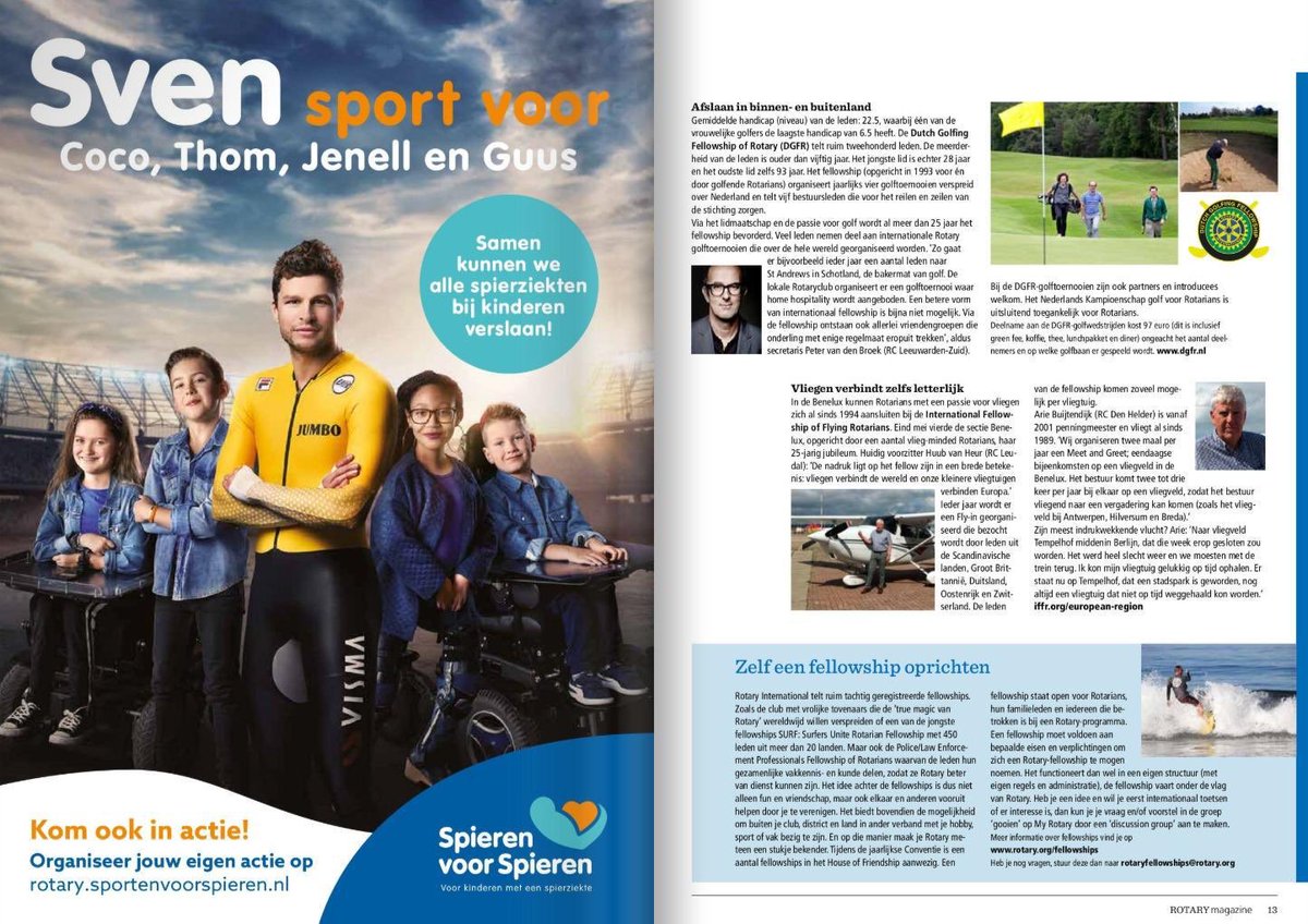GolfRotary's tweet photo. Item 🎈over onze golf fellowship in magazine oktober Rotary Nederland #golf #rotary lid worden: https://t.co/kE4MrngVi7 #golf https://t.co/cEcZHPrQPT
