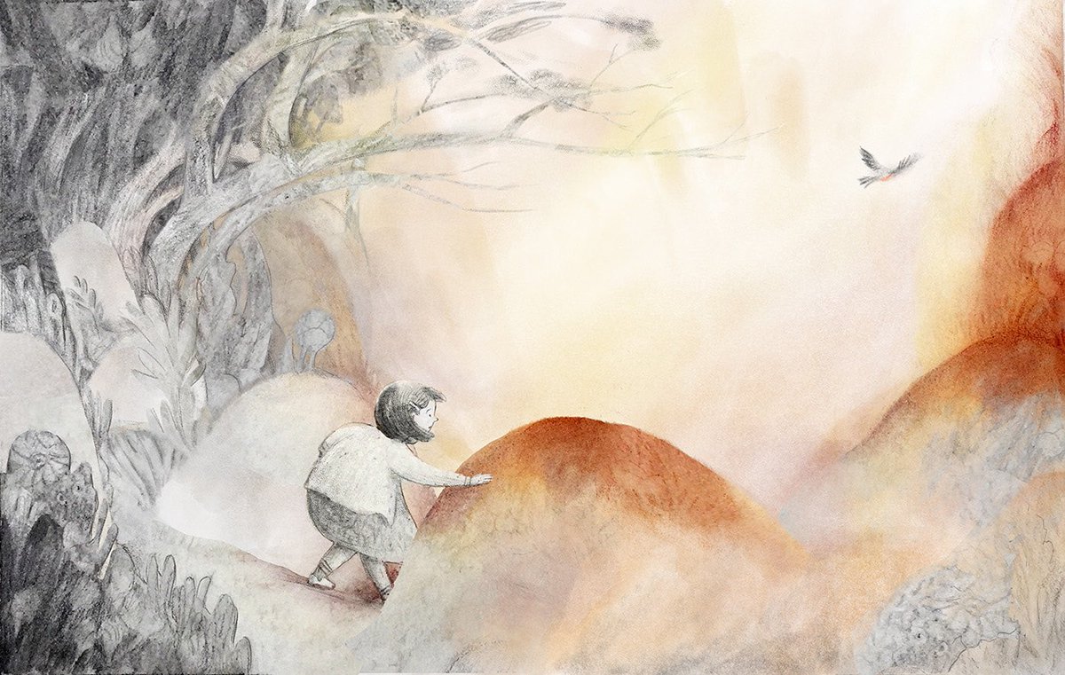tenayalena's tweet photo. Tenaya hesitantly dips her toes into the Twitterverse...
#TimeForAnAdventure
#kidlitartist #kidlitart #illustration #watercolor #graphite #digitalcollage #picturebooks #scbwi https://t.co/oXMkXcCIEQ