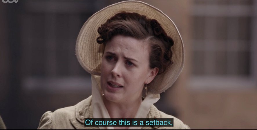 Then we have fierce Diana Parker, after the fire and Tom's confession about not being insured 'We are Parkers', gosh, it sounds like The Spopranos...I was very curious what WE were going to do. Cause WE will find a way...  #Sanditon