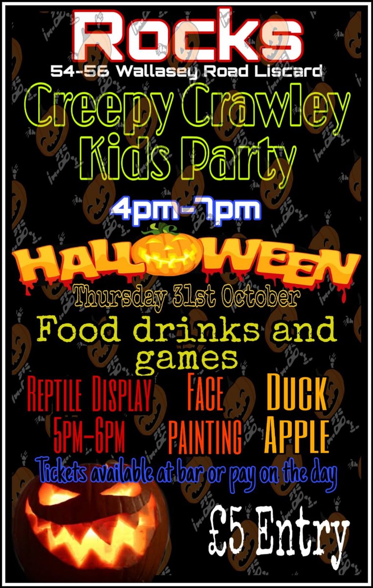 ROCKS2018's tweet photo. Join us this Halloween with the little ones @ROCKS2018 @halloween #freightfest💀💀💀💀 https://t.co/Rs9RwABeXx