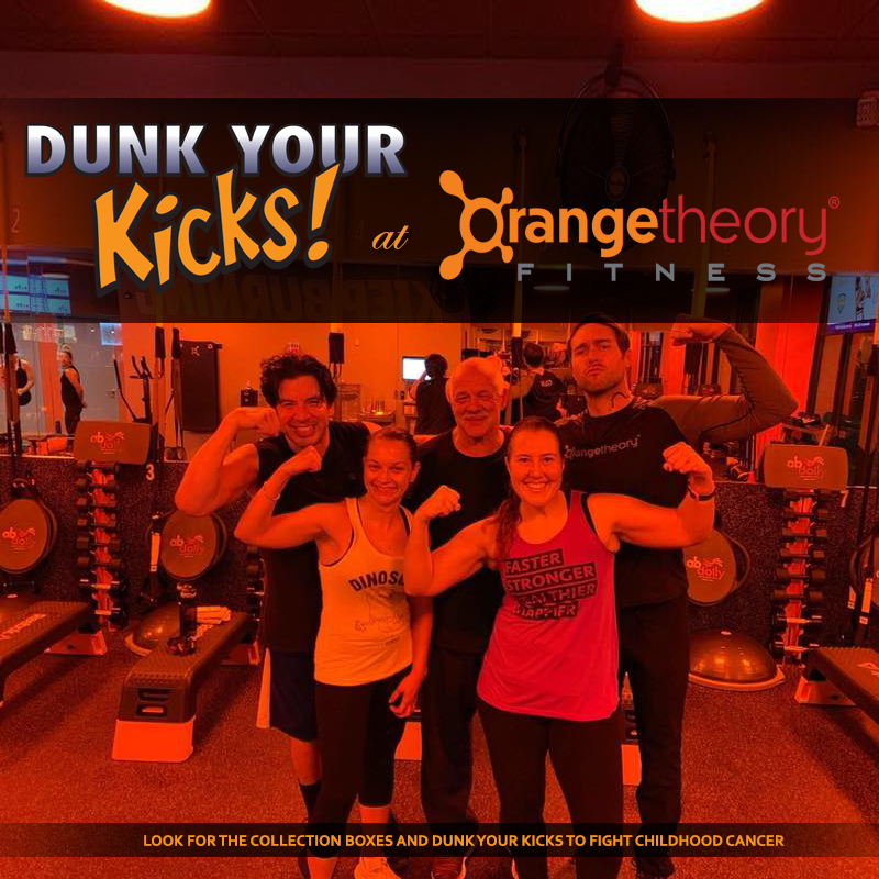DunkYourKicks's tweet photo. Flemington folks should get in the #zone and stop by our pals at #OrangetheoryFitness Flemington to get an amazing workout and #DunkYourKicks afterwards! Every pair drives donations to support our mission! #DonationLocation #Supporters #FightingCancer #KidsGetCancerToo https://t.co/dkGSt31VYF