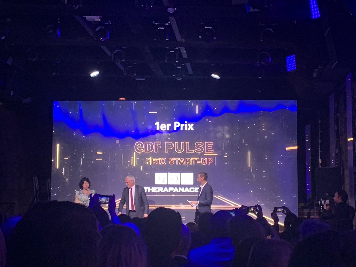 Adel__Mebarki's tweet photo. #EDFPulse le grand gagnant de cette  6eme édition décerné par @J_B_Levy revient à @TheraPanacea  qui propose une #IA dans radiothérapie ! 👏
La #HealthTech à l’honneur cette année avec de belles #startups ! #esante #hcsmeufr https://t.co/r77xh2WP9P
