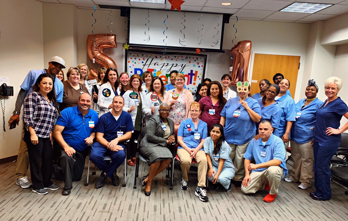 Doris Sizemore retires after nearly 51 years with <a href="/CrothallHC/">Crothall Healthcare</a> and INOVA Loudoun Hospital . INOVA Loudoun CEO Deborah Addo and EVS Director Darren Beachley present Doris with her award for her service. CONGRATS DORIS!!! #Enoughsaid