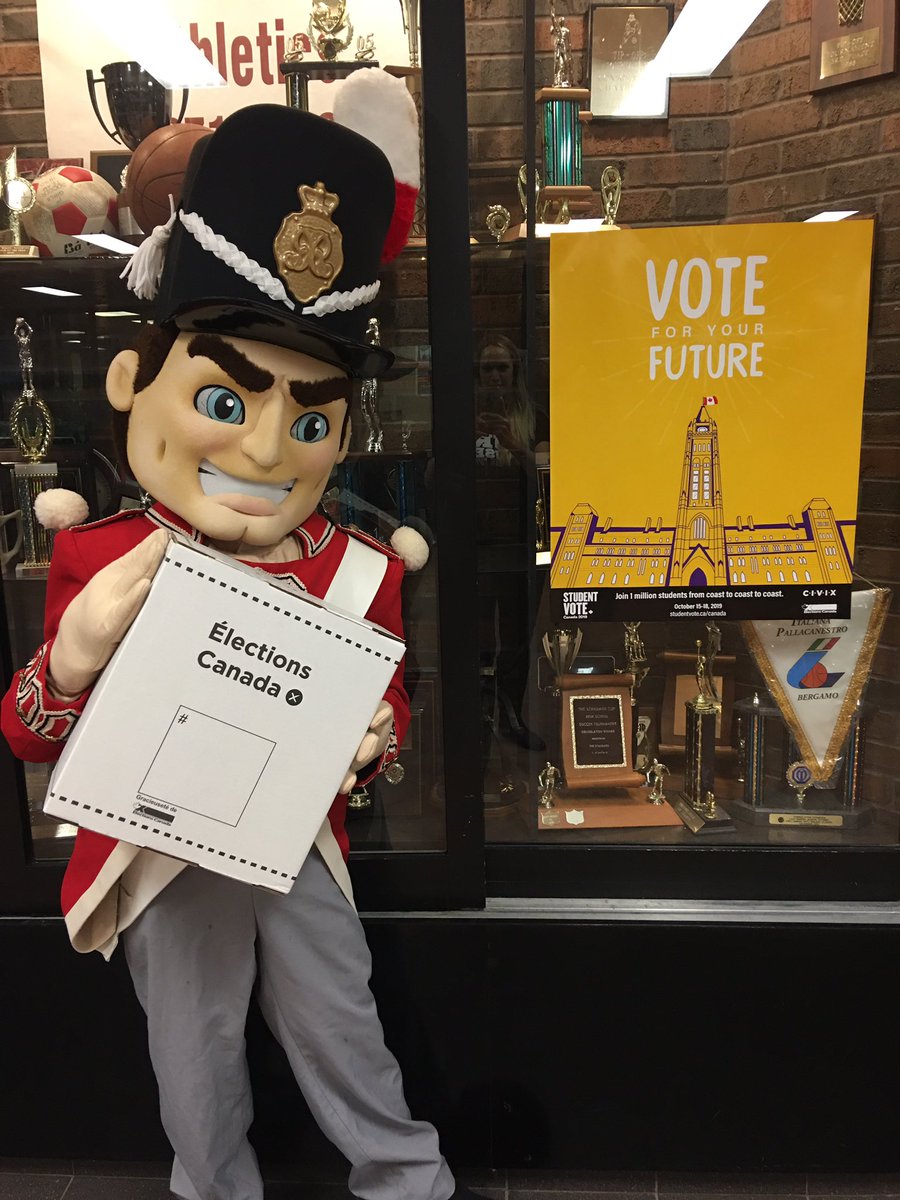 Simcoe_History's tweet image. Wow! Thanks for turning out to the polls, @SimcoeRedcoats. Our @studentvote was a great success today. Can’t wait to tell you our results, but we have to wait until after the election on Monday. #democracy #canadavotes2019 #YouthVoteCounts
