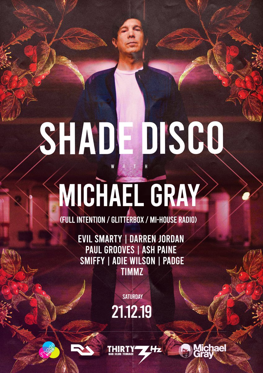 We are delighted to announce ⁦<a href="/Michael_Gray_uk/">Michael Gray</a>⁩ is headlining our December show on the 21st. Ticket link in bio #❤️shadedisco