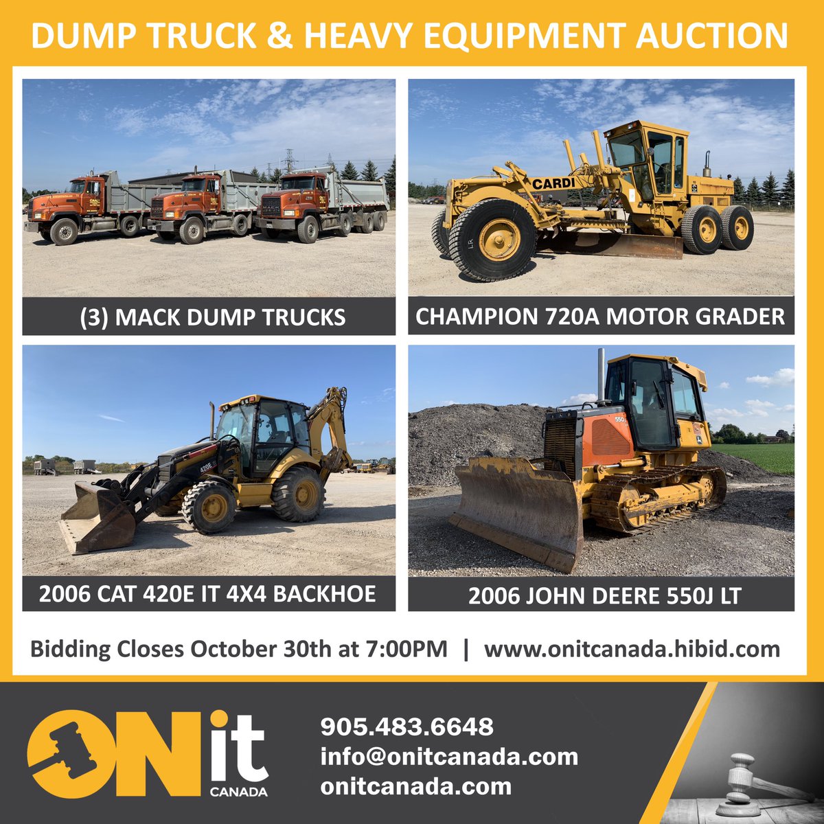 outbidit's tweet photo. Check out our #Online #auction of #heavyequipment #construction equipment and #mack #dumptruck https://t.co/eHlLEftCFP