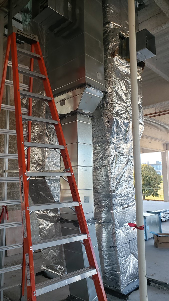 SexsonMechanic1's tweet image. SMC - construction of the first building at Indy&apos;s 16 Tech project continues as scheduled.  Our crew is busy installing domestic water, vent, sprinkler lines and more.  #16tech #SMC16tec