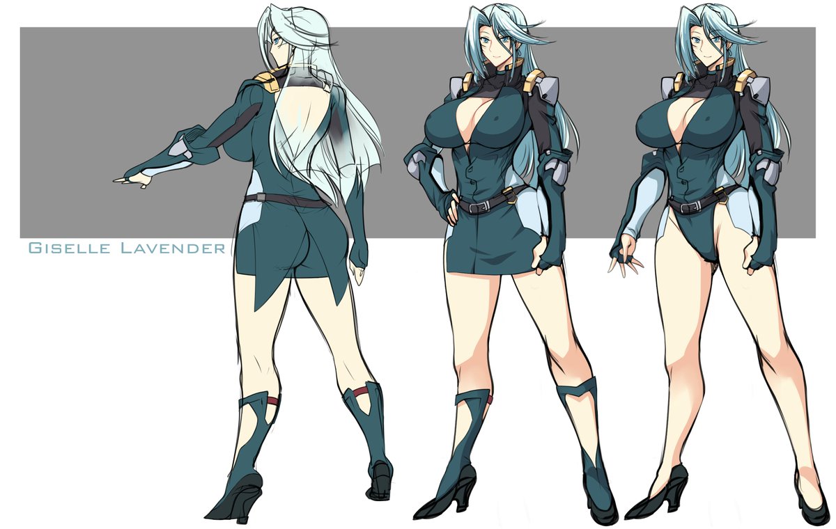 Geselle
Actually she would be draw as a hardcore rewards for October but I just change her design that's why I decided to draw her in September (contain some of nudity without hardcore) .
I decided to change Giselle's hair style  because she's really look like Calvina from SRWOG. 