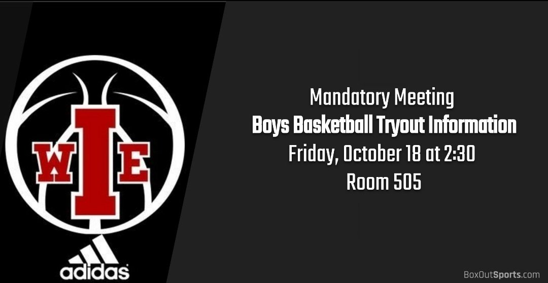 ihseagleshoops's tweet photo. 🚨Anyone interested in trying out for the boys basketball team this year🚨

🗓Tryout Dates: November 4, 5, and 6🗓 https://t.co/Qjnfqw0jQV