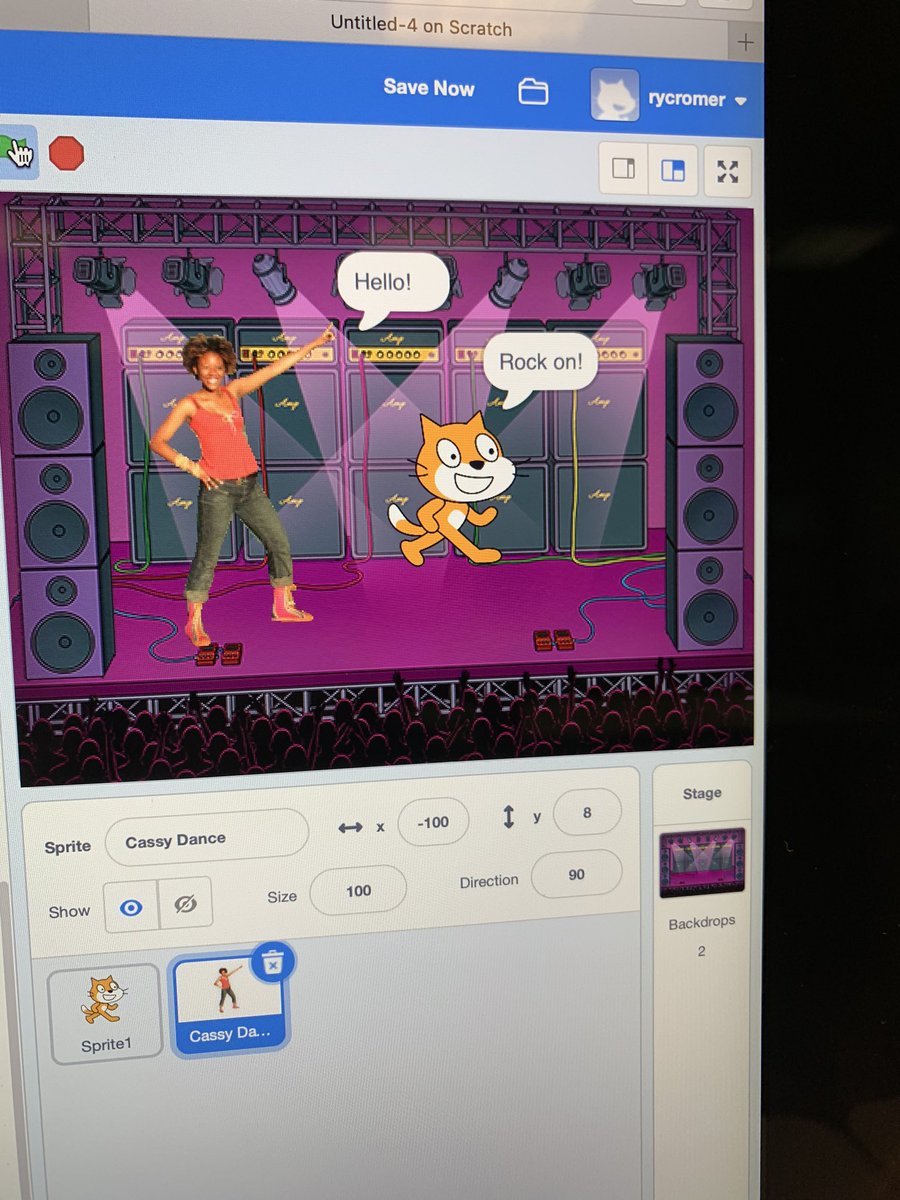 I love creating fun activities using #Scratch! Can’t wait to explore it some more 🤓👍🏼 #EDUC387014