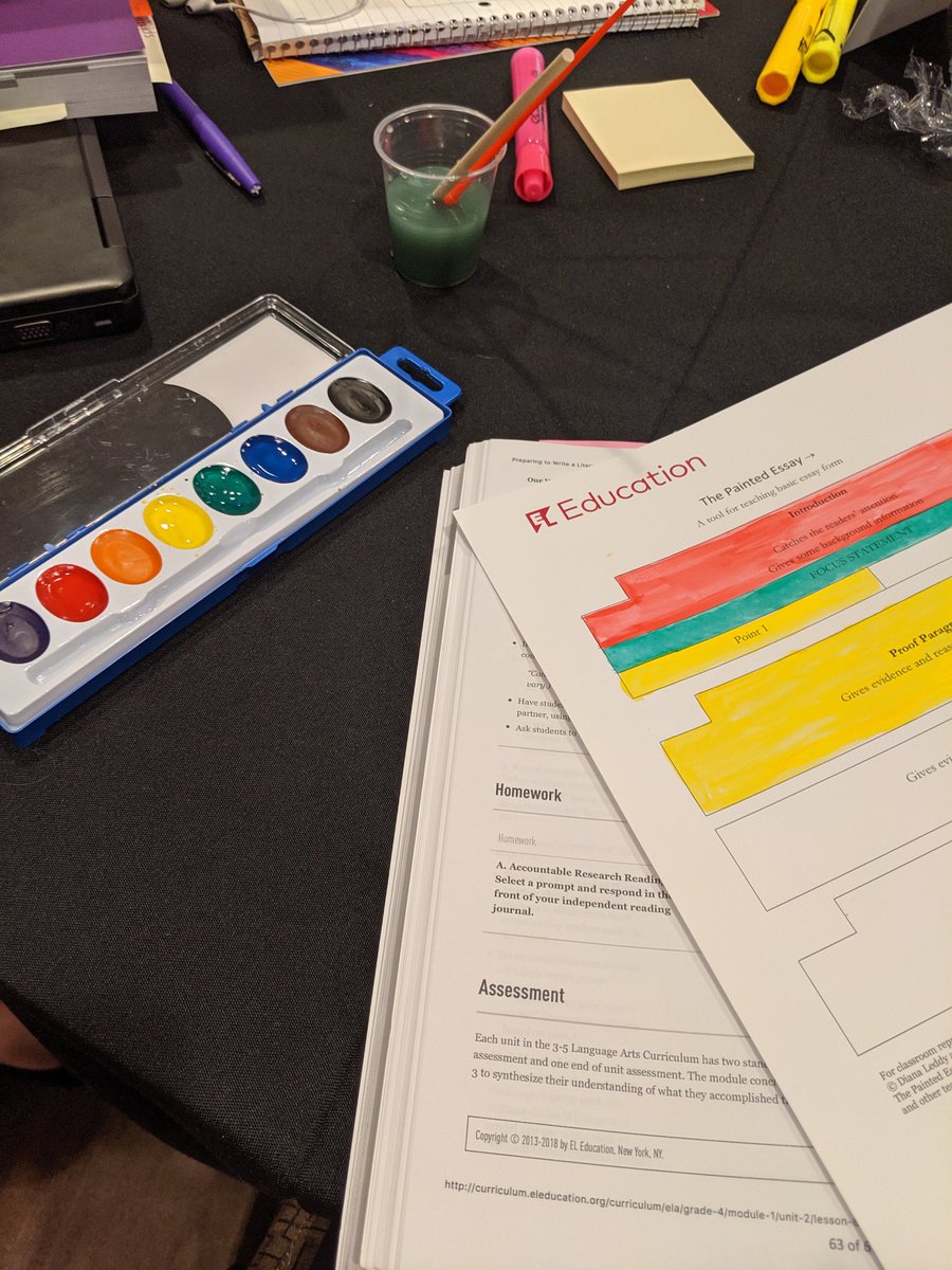 Gotta love a training that includes participant use of watercolors! #ELNC19 @criley25 #aslitlaunch