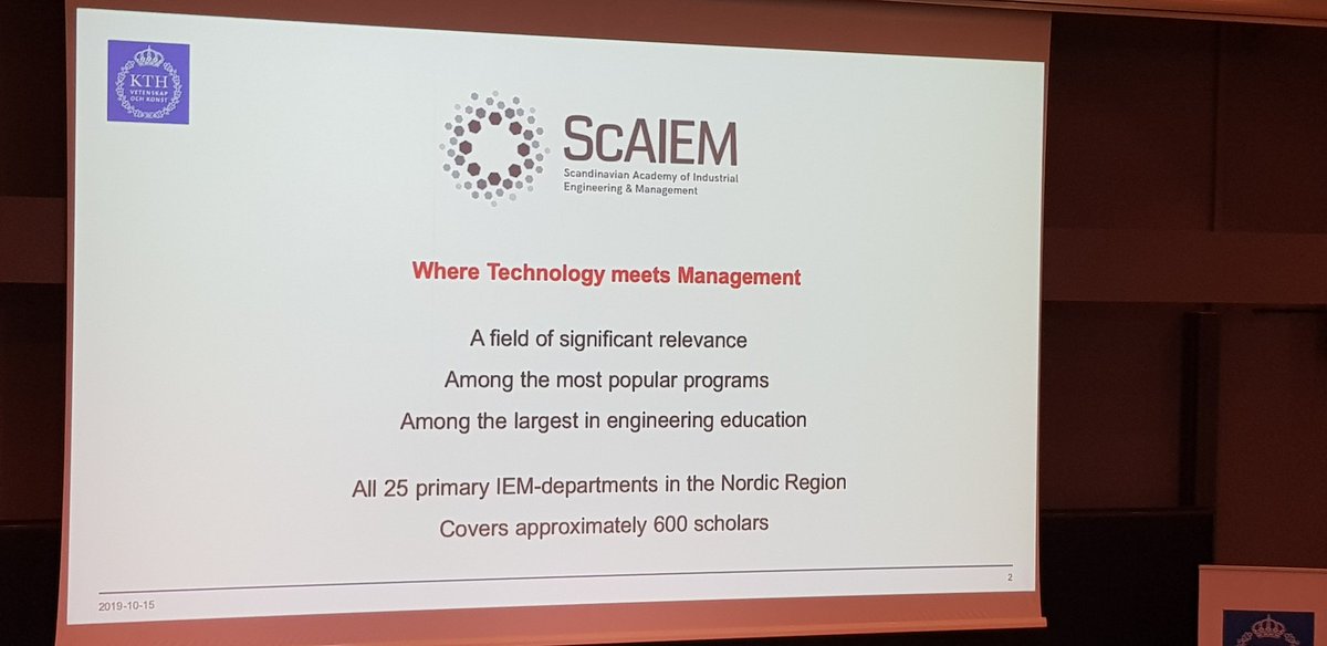 Enjoyed attending #ScAIEM2019 <a href="/KTHuniversity/">KTH Royal Institute of Technology</a> Great event with a record number of Nordic #IEM colleagues🔥🔥