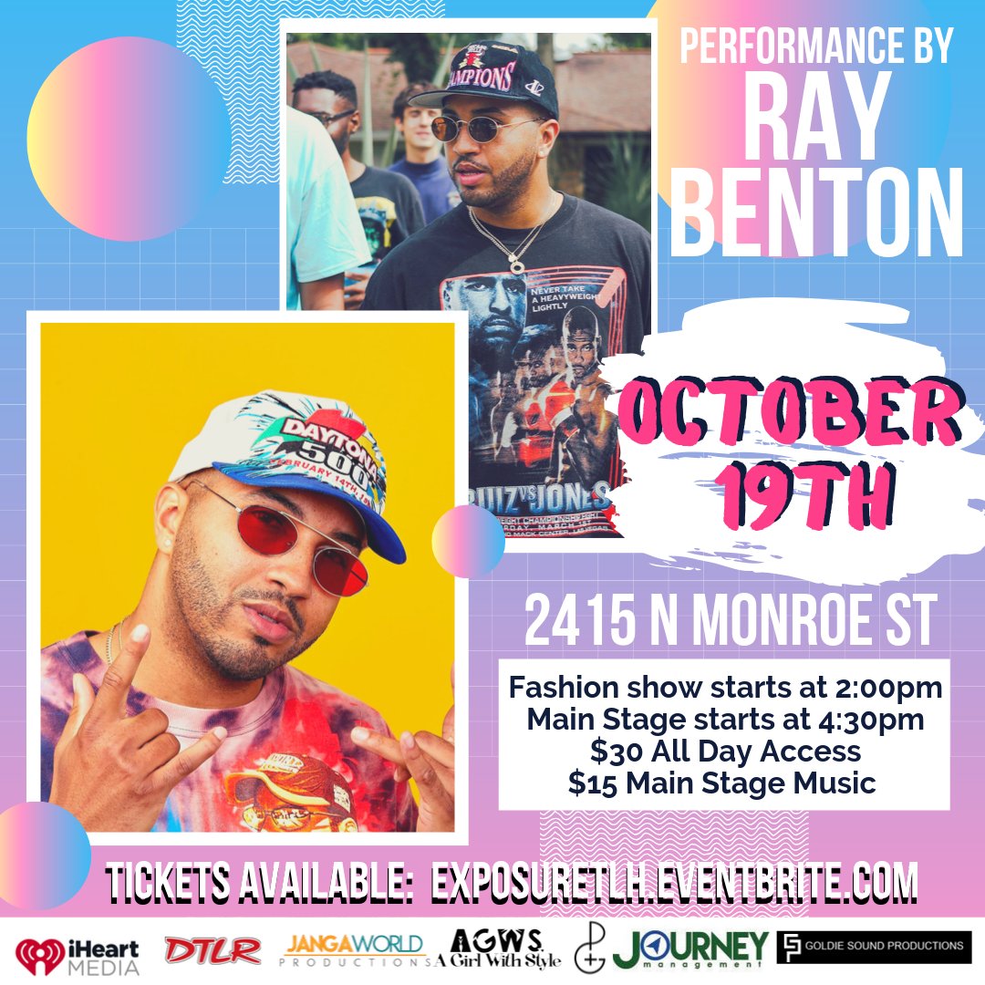 theJOURNEYmgmt's tweet photo. 📍@TheRayBenton & @Bachi_Kage Will Be Performing at Exposure: An Artistic Collaboration THIS Weekend 📍 #iHeartTally #ExposureTLH #ItsRay #OMGitsBACHI #theJOURNEY - https://t.co/grWVxk7hbN https://t.co/2c8quttRN8