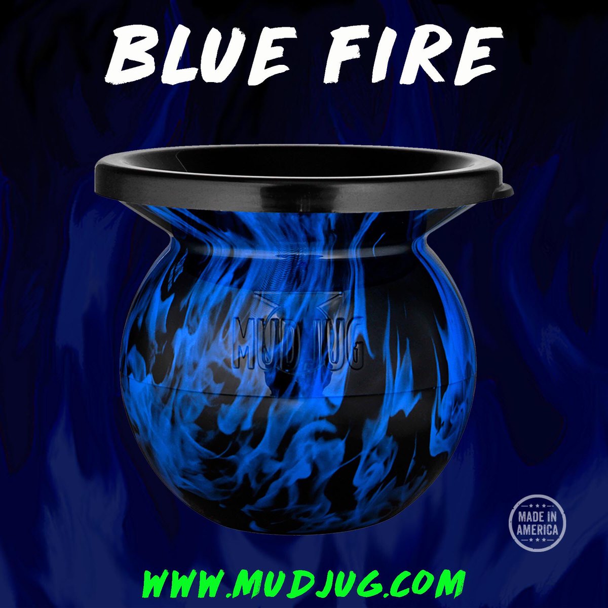 mudjug1's tweet image. Back by popular demand, the Blue Fire Classic is available now at MudJug.com! 🇺🇸 Pick one up today 🔥 #mudjug #packdipspit #dip30