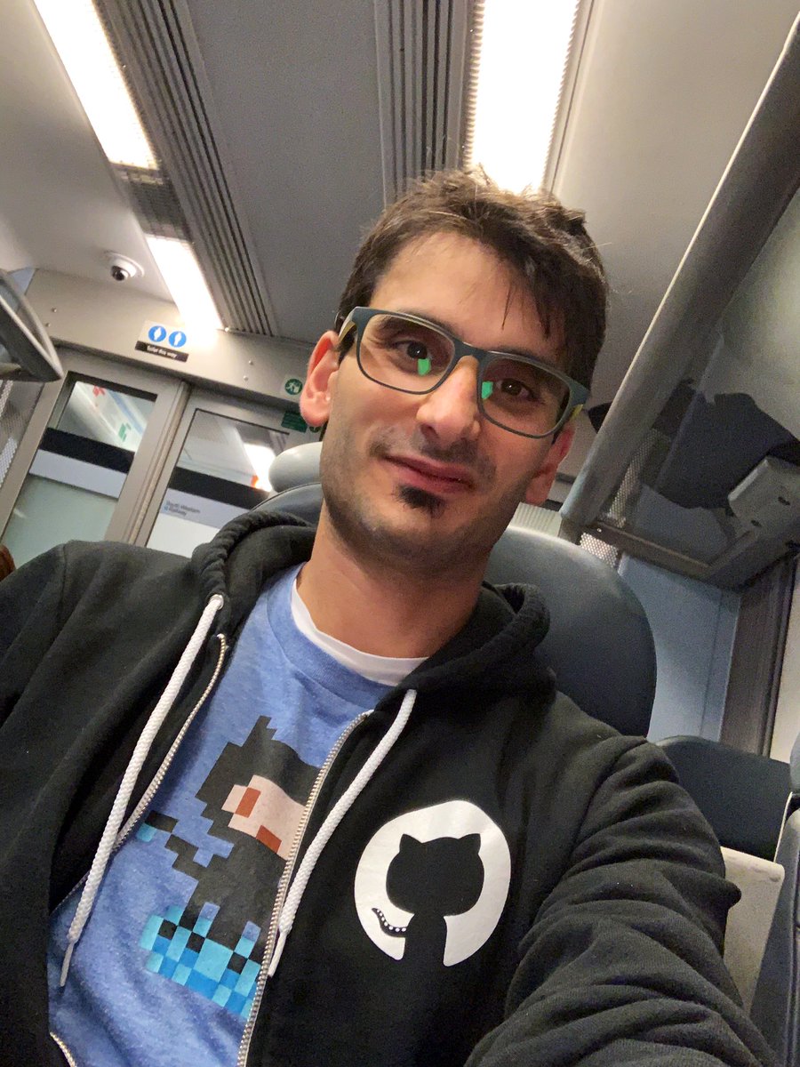 eddiejaoude's tweet photo. Are you seeing double or are there 2 #octocats? 🤔
You are right, there are 2...I am wearing a 8bit #github T-shirt and a #GitHub hoodie 🤓
#Hacktoberfest #hacktoberfest2019 #opensource #swag #code #tech https://t.co/O85Uz0aKnZ