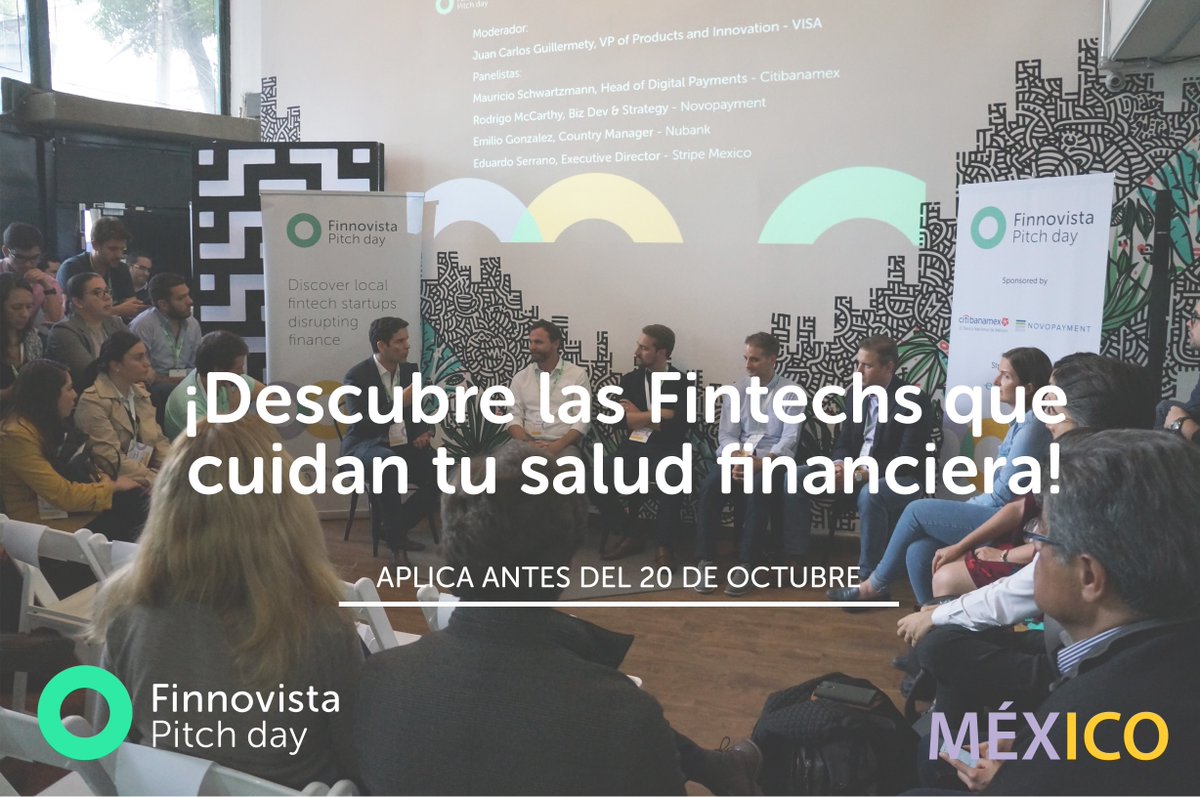sbcFinTech's tweet photo. Is your #startup revolutionizing #Mexican #FinancialHealth? 🤔
@Finnovista is looking for you. Apply to pitch in front of key players of the #Fintech ecosystem at #FPDMex.
🗓️You have until OCT 20th https://t.co/94B7qEQEL3 https://t.co/kjNEl3UG7n