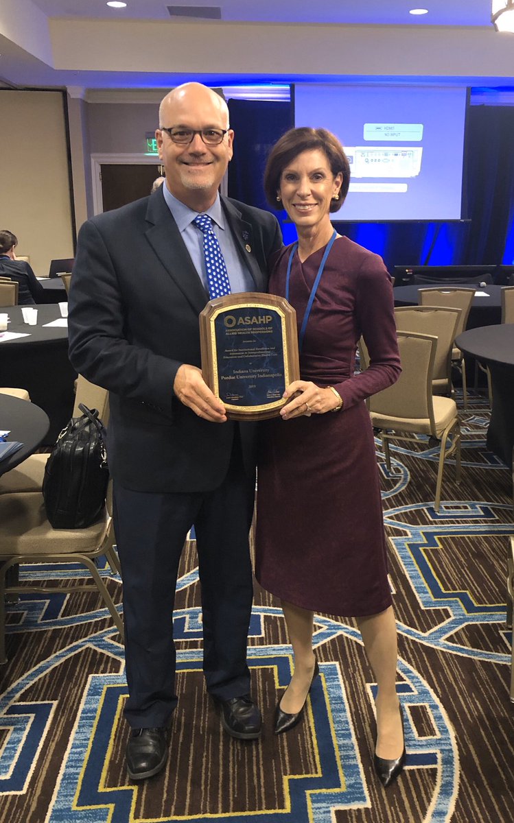 BE_4_IPE's tweet photo. Congratulations to our AIHC and NAP colleague Dr. Andrea Pfeifle and Indiana University for the 2019 ASAHP Interprofessional Award! #asahp2019 @nexusipe  @IndyCABVII @ipectr @ASAHPDC @NAPractice @APTAtweets https://t.co/SLpFkM4UE5