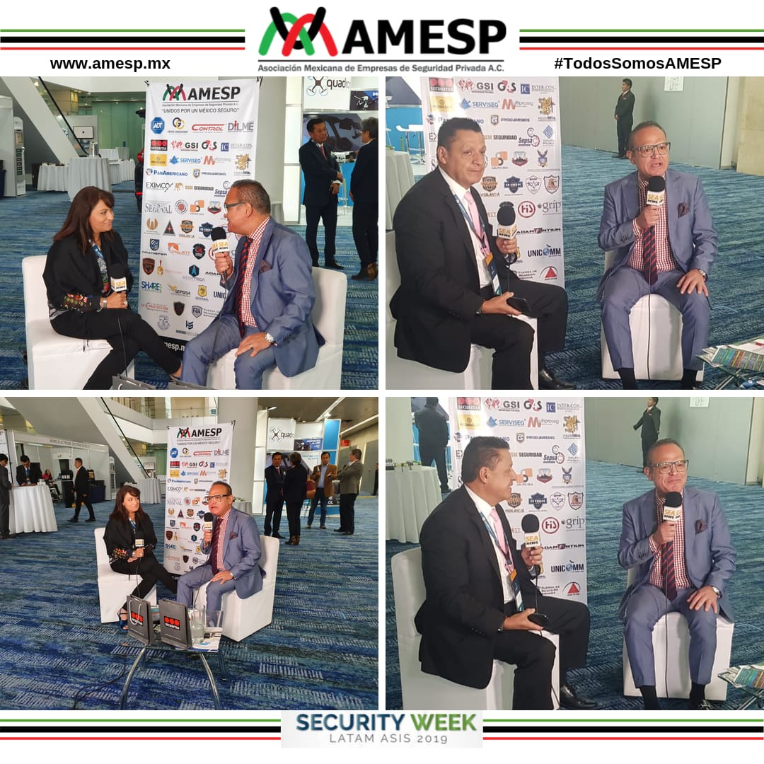 AMESP_oficial's tweet photo. Entrevista a los representantes de nuestros asociados @GSISP y #GRUPOPROSOL por parte de la Revista Seguridad en America.

#TodosSomosAMESP #FuerzaAMESP #UnidosPorUnMéxicoSeguro  #SWLASIS19 https://t.co/8czOlzXEb6