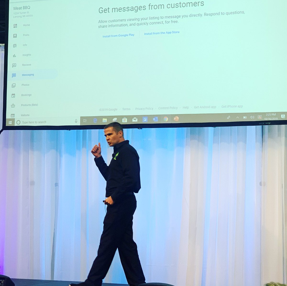MRLAShow's tweet photo. Thanks to @OnlOptMarketing for sharing on the Education Stage how businesses can leverage their online presence to boost sales. https://t.co/QdCOJYjXoP