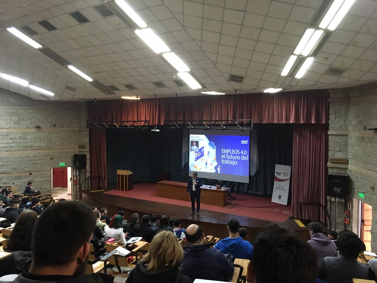 cacic2019's tweet photo. "Empleos 4.0, mucho más que programadores" por @busso_mauro, Director General de @CessiArgenTIna https://t.co/SqmWx3C9lu
