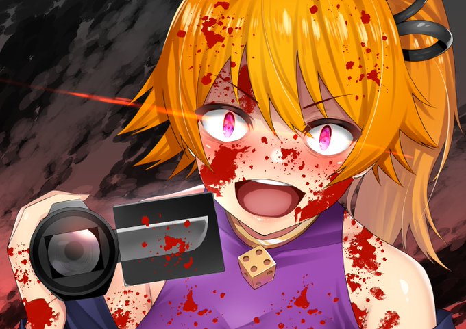 「ハローユーチューブ!祭子だゾ!」
祭子ちゃんが何撮影してるかは、ご想像にお任せ!

ゲームプレイしたけど、アニメになっててビビった!
おいおいCHARONってサークルめちゃ進化してっゾ!
#サイコロサイコ
#祭子
#女の子イラスト 
#サイコパス 