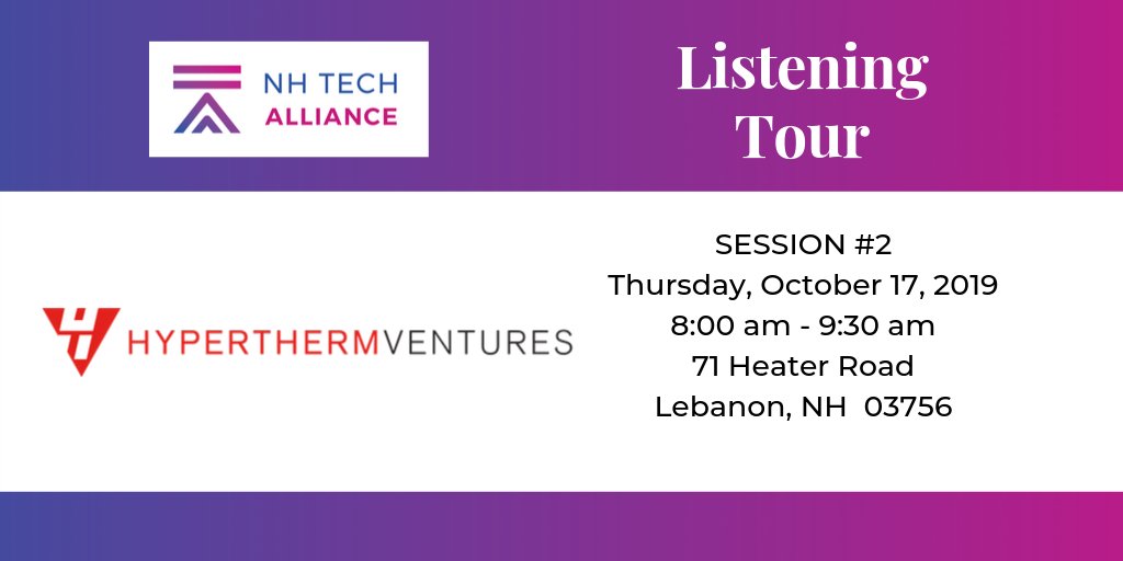 Listening Tour Session #2 is TOMORROW at Hypertherm in Lebanon! Please join us - it's not too late! buff.ly/2lc8d99