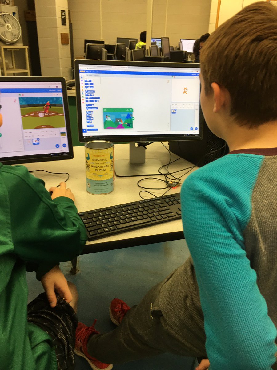 SMS_TechClass's tweet image. Robotics Club is in full swing - groups are disassembling vehicles from last year; coding in Scratch and working with Microbits