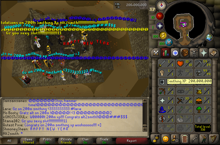 Ace2coolRs's tweet photo. 4th Account to 200M Smithing has been completed!!! https://t.co/tVuDoJynW3