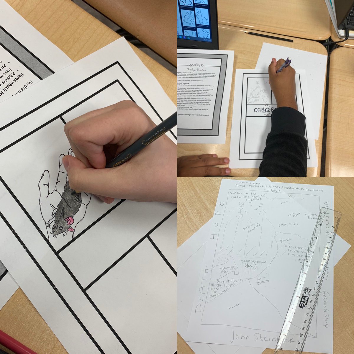 Elizabeth Russell, EdS, NBCT (@mrsrusselllhs) on Twitter photo Students are creating One Pagers to showcase knowledge of theme, symbols, and textual analysis @Kdknight24 <a href="/lincolnhs/">Lincoln HS</a> Students are creating One Pagers to showcase knowledge of theme, symbols, and textual analysis @Kdknight24 <a href="/lincolnhs/">Lincoln HS</a>
