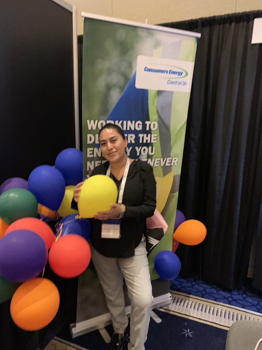 Thanks Vanessa Aranda for visiting our <a href="/ConsumersEnergy/">Consumers Energy</a> booth at the #OESummit2019 We enjoyed meeting you!