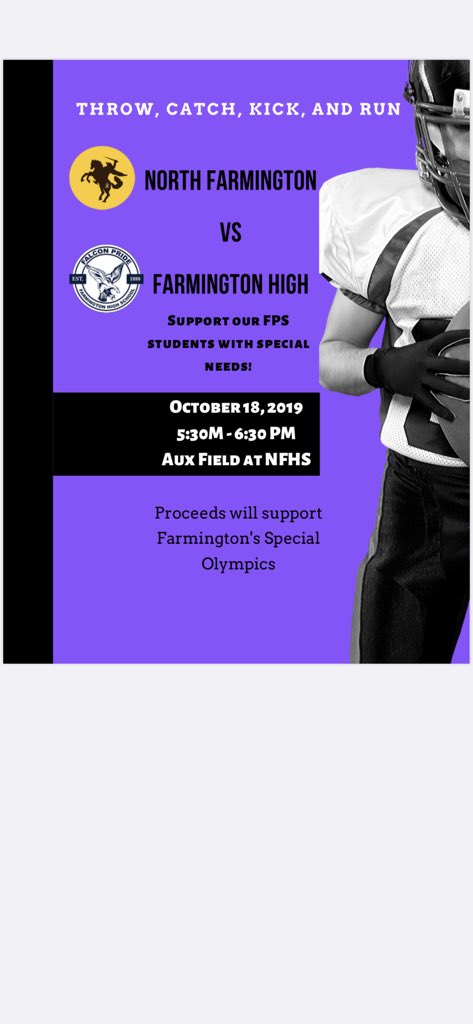 NFHS MBasketball (@nfhsbasketball) on Twitter photo Great events before the game at North for the Individuals with disabilities awareness night! <a href="/FPSInformation/">Farmington Public Schools</a>
<a href="/statechampsnet/">STATE CHAMPS! Network</a> @_bigplayslay23 <a href="/NFRaidersFBall/">North Farmington Football</a> <a href="/Fhsfball/">FHS Football</a> Great events before the game at North for the Individuals with disabilities awareness night! <a href="/FPSInformation/">Farmington Public Schools</a>
<a href="/statechampsnet/">STATE CHAMPS! Network</a> @_bigplayslay23 <a href="/NFRaidersFBall/">North Farmington Football</a> <a href="/Fhsfball/">FHS Football</a>