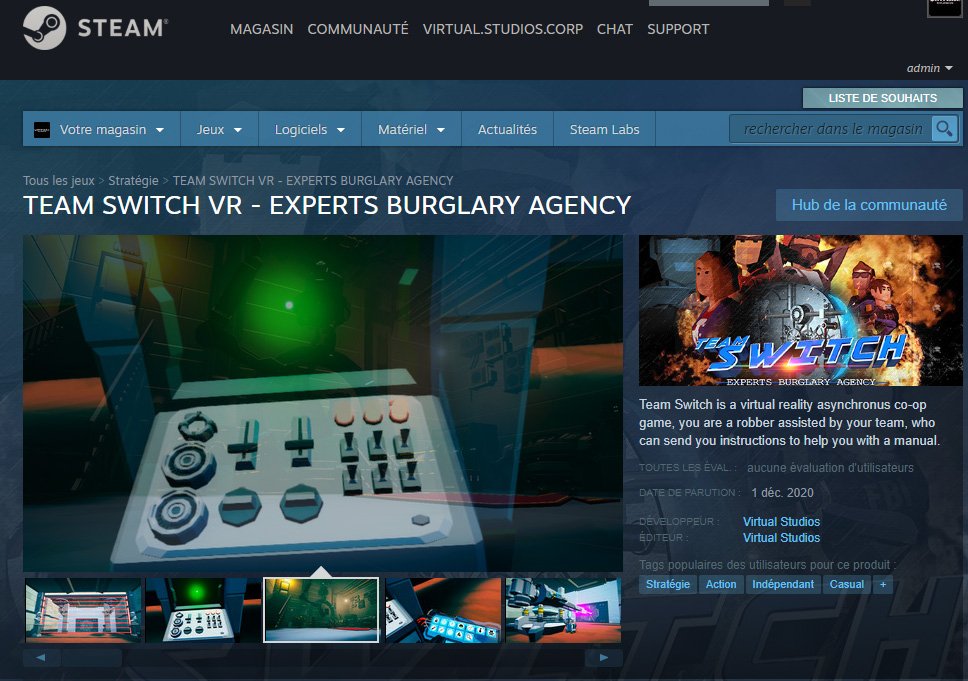 _virtualstudios's tweet image. Team Switch #Steam page is live !
kickstarter.com/projects/teams…
#Kickstarter #vr #VirtualReality #Oculus #HTC #indiegame #IndieGameDev #madewithunity