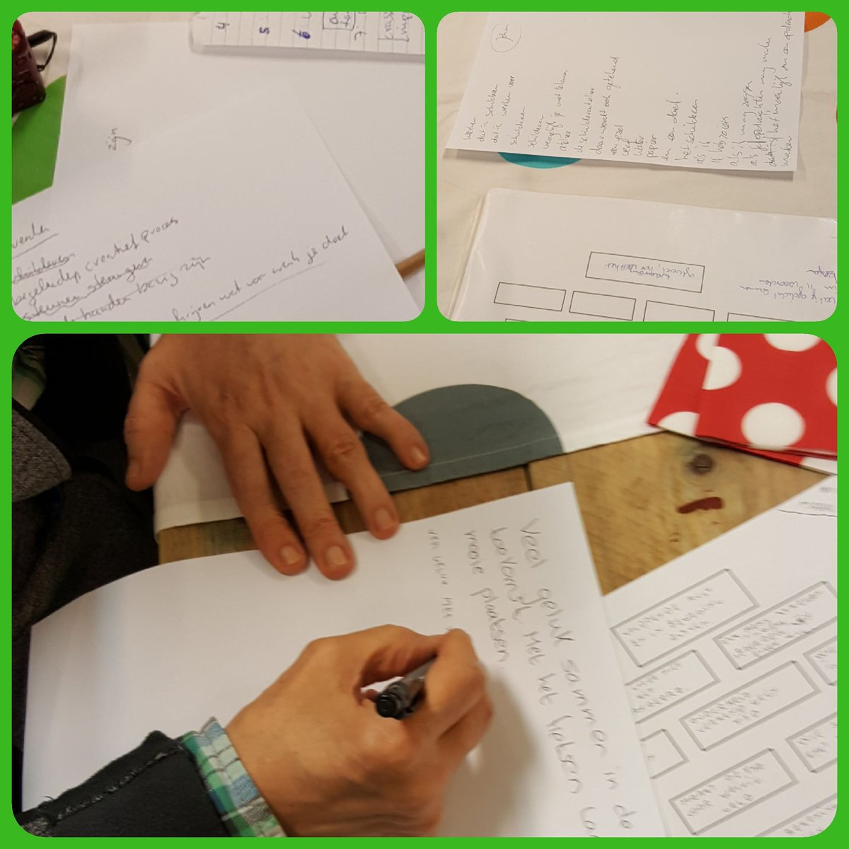 Workshop gedichten maken onder inspirerende leiding van dichter Ron Goud. 
Thema: werk. 
Dat wordt een mooi ontroerend bundeltje gedichten voor (en ook een beetje door) @janduenk