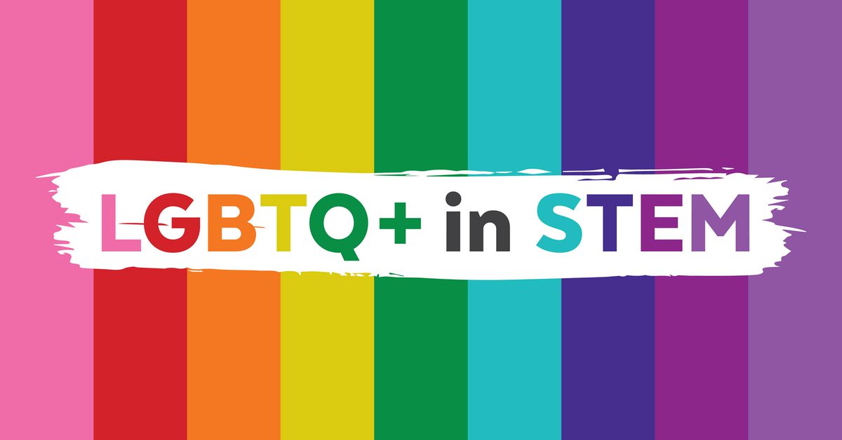 rainbow banner with LGBTQ+ in STEM tag line
