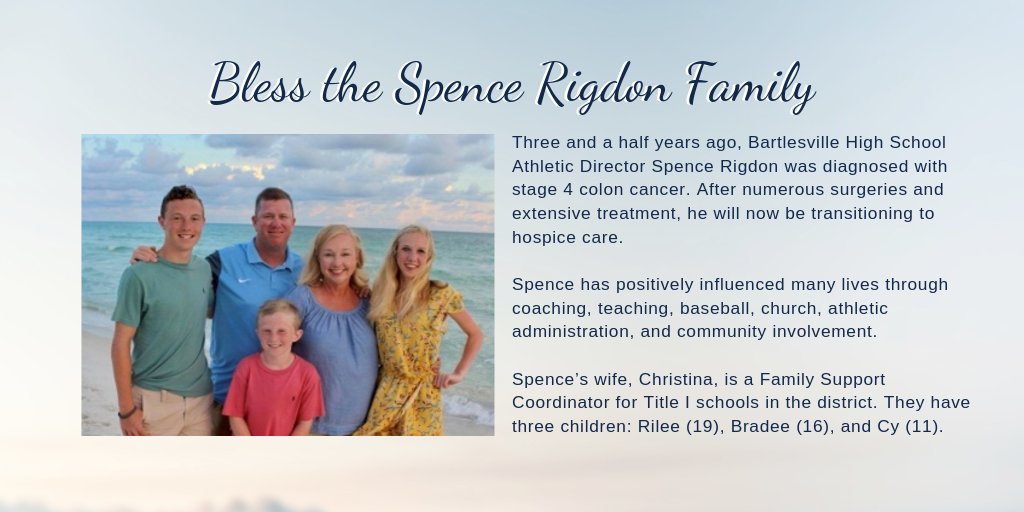 BPSDBruins's tweet photo. With the recent news about Coach Rigdon’s cancer, we have been asked by many what they can do to help. Spence’s wish is that his wife &amp; their children not be burdened by debts upon his passing. You can help our Bruin family at https://t.co/RVFfqLYeO2. https://t.co/atSyDtUmXr