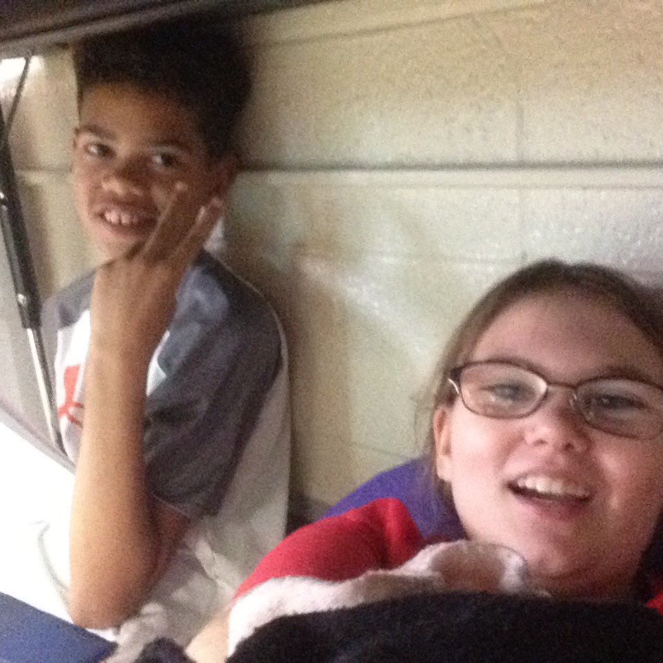 We are in math groups. We are working really hard on division, exponents, and multiplication. Sometimes we work with Mrs. Treiber and sometimes we have work on our own! #KLAstutakeover #studentvoice