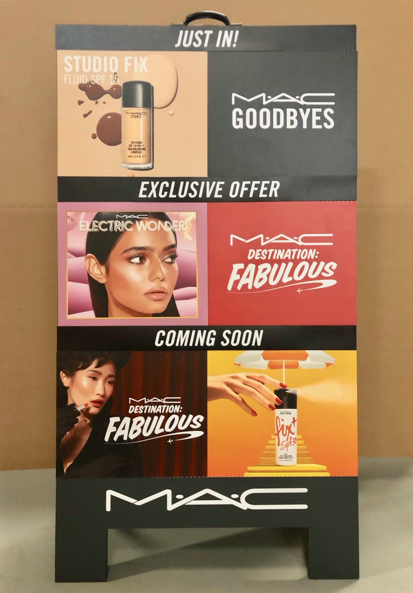 OmegaHIPS's tweet image. Magnetic message boards for @MACCosmetics 💄 #PrintMarketing #PrintAdvertising #PrintSignage