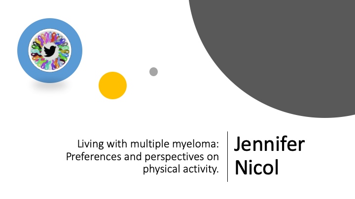 ExOncTc's tweet image. 🚨 #ExOncTC Presentation 52 🚨
Jennifer Nicol (@JenL_Nic)
&quot;Living with multiple myeloma: Preferences and perspectives on physical activity&quot;