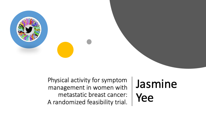 ExOncTc's tweet image. 🚨 #ExOncTC Presentation 53 🚨
Jasmine Yee (@jasmineyee_)
&quot;Physical activity for symptom management in women with metastatic breast cancer: A randomized feasibility trial&quot;