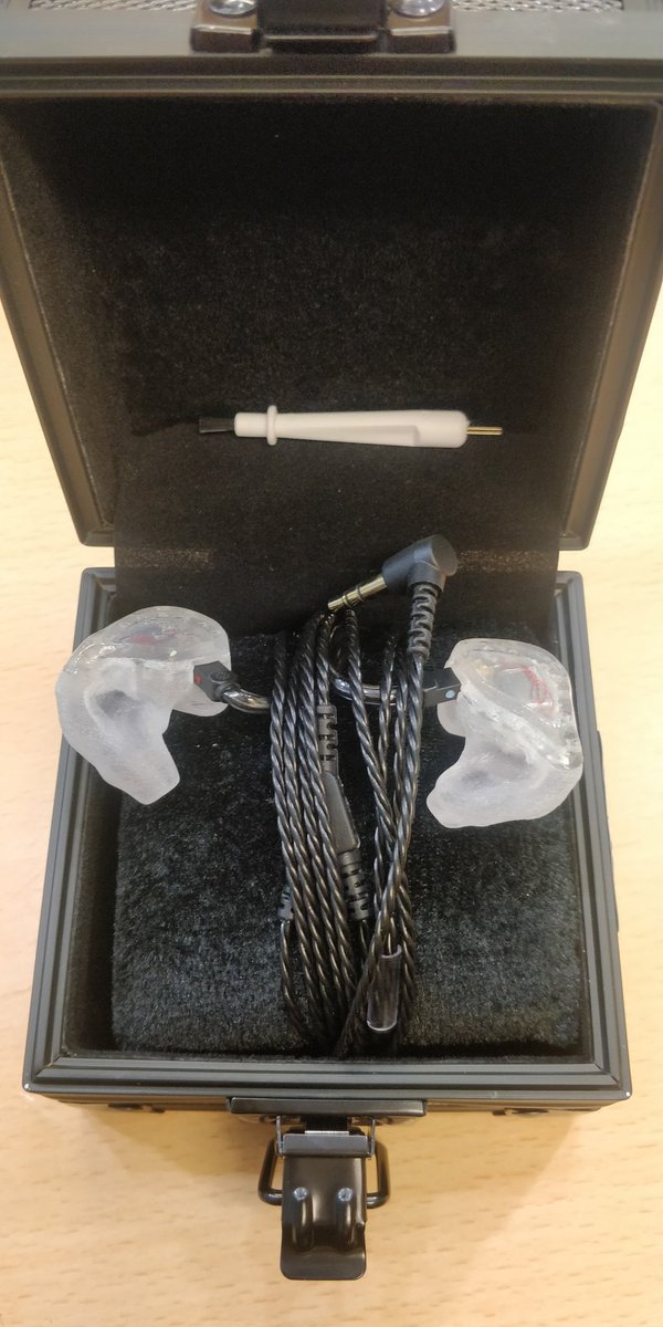RoseyCale's tweet image. So happy to tell you guys I've been endorsed by the wonderful @ReadAudio who have supplied me with my first pair of custom mould IEMs for the Eye Of The Storm Tour. 
Big shout-out to @ReadAudioMatt who drove all the way to Bristol to sort them for me! 🤗💛 
Highly recommend!!