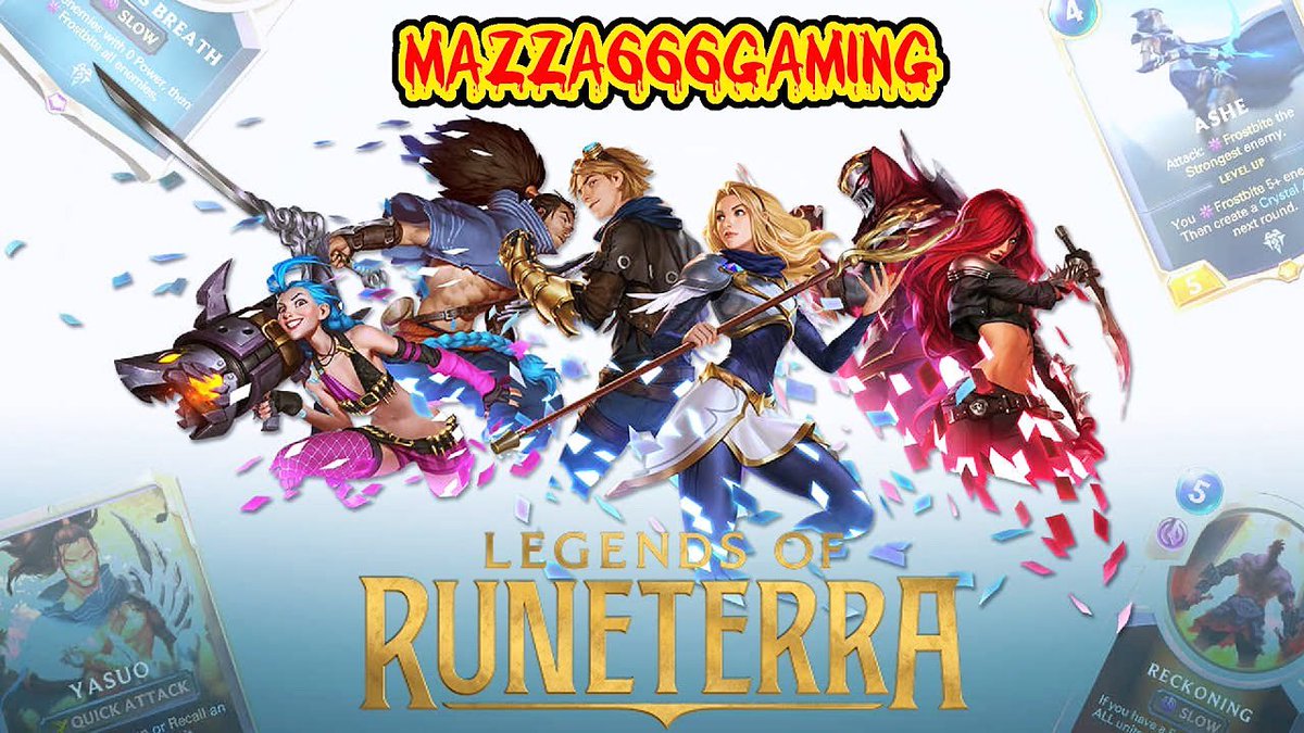 Mazza666Gaming's tweet photo. https://t.co/tnyQBzpoGH Please check out my first look at this awesome new game Legends Of Runeterra from Riot games. #RiotGames #10yearsofriot #LegendsOfRuneterra #TeamEmmmmsie @PlayRuneterra @riotgames #gameplay #PCGamer #pc #pcgaming #lol #LeagueOfLegends #League10 https://t.co/2xVjbps6nG