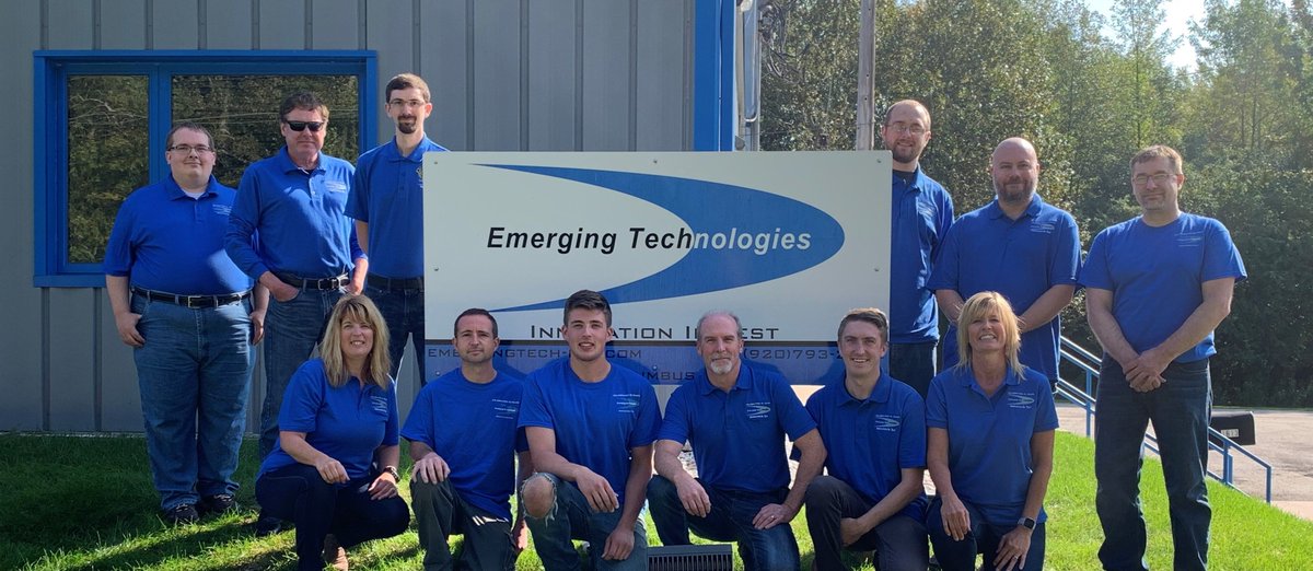 EmergingTechLLC's tweet photo. Thanks to all who supported the success of Emerging Technologies LLC over the past 20 years! What a great experience it has been working with our employees, customers&amp;suppliers. We look forward to the future and the success it will bring for this fabulous team! #innovationintest https://t.co/4ihUfElnM3