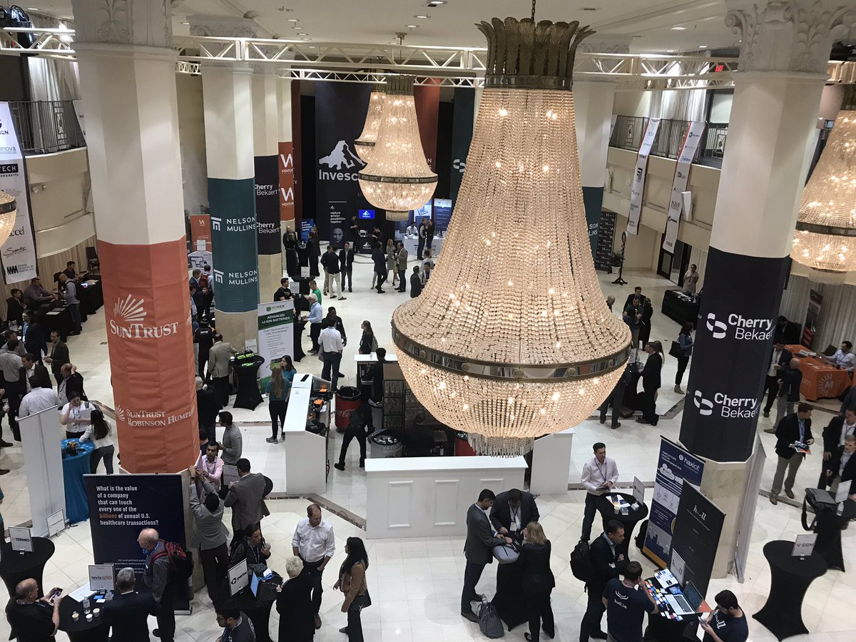 MMM_Law's tweet photo. The showcase companies are setting up, so is cocktail hour. Cheers to a successful first day at @VentureAtlanta! #VA2019 #mmmlaw https://t.co/6pXDekPgNE