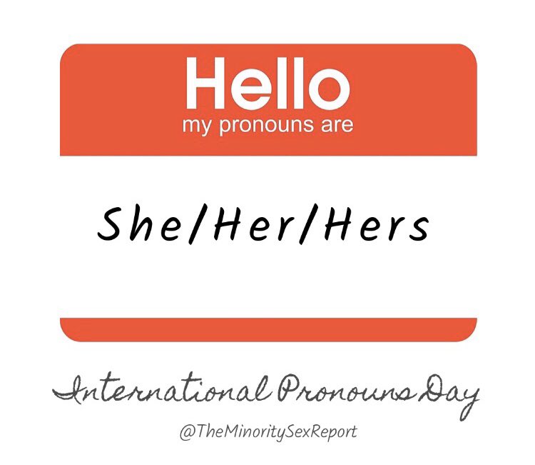 TheMSexReport's tweet photo. Today is #InternationalPronounsDay. Pronouns matter and you should never make assumptions about people’s pronouns. People have the right to choose what pronouns they want to use for themselves. https://t.co/evm5O6nz11