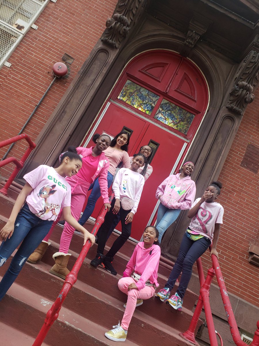 Some of our 6th Graders went pink today to support Breast Cancer Survivors #ms340northstaracademy