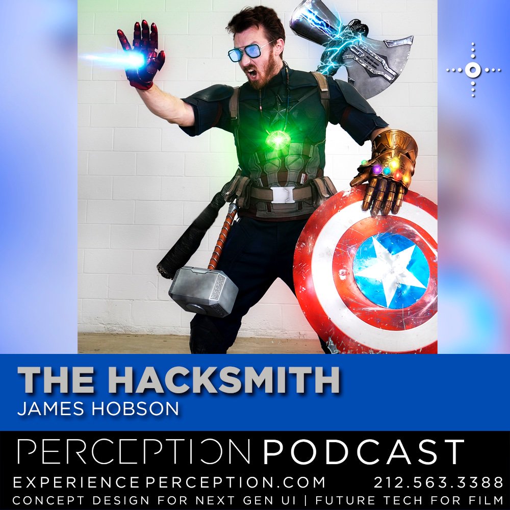 exp_perception's tweet photo. Today on #ThePerceptionPodcast special guest James Hobson @thehacksmith Better known as @YouTube sensation The Hacksmith https://t.co/1khJGvYrPf He is building real tech inspired by #comicbooks and #videogames in his lair, Listen up! #build #futuretech #MCU #Endgame #engineer https://t.co/oIZ3QijuKk